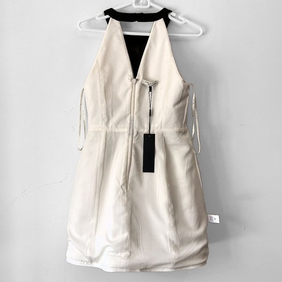 NEW! Halston Heritage Silk Blend Mini Dress with Floral Embroidery, Sz 6 - Picture 14 of 16